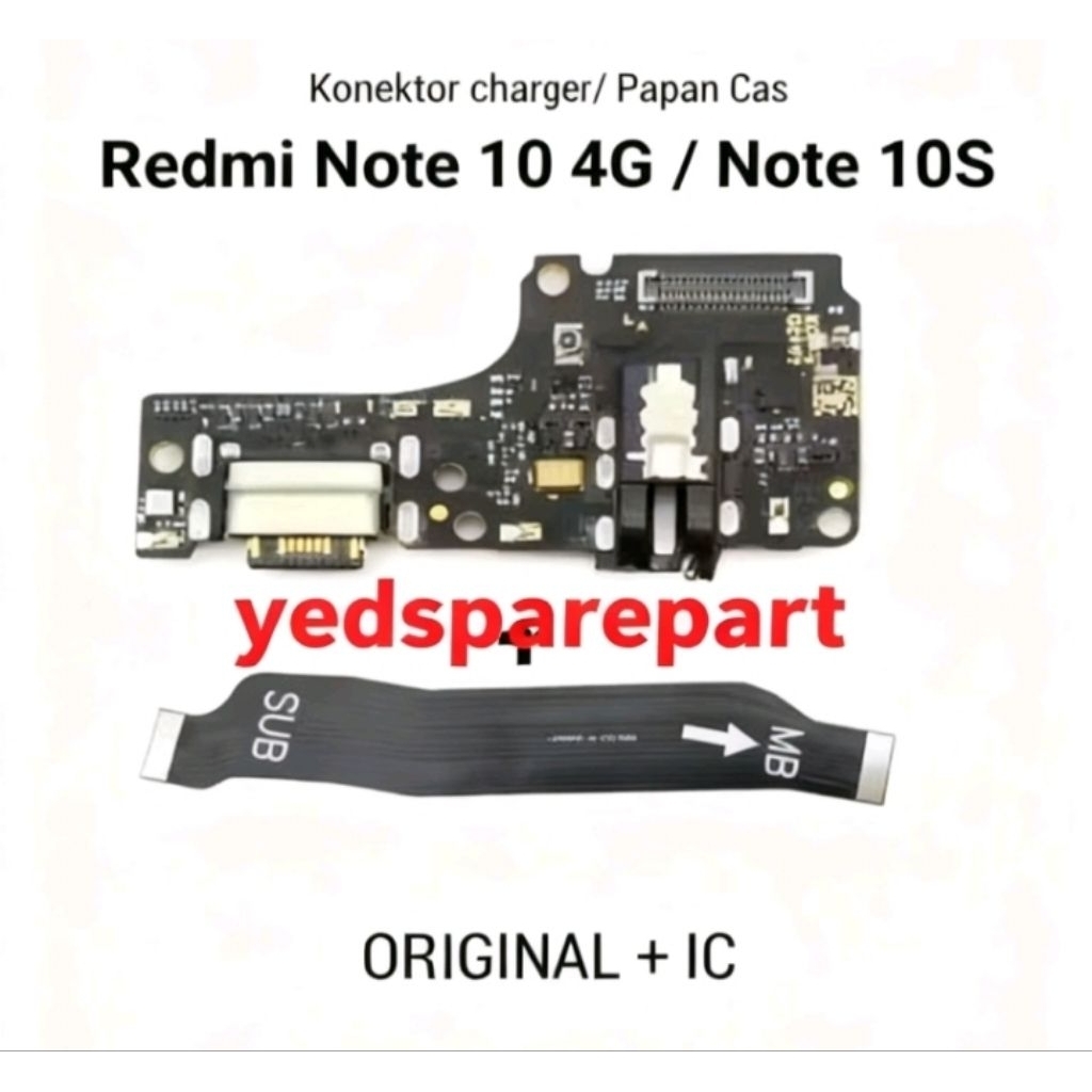PAPAN CAS CHARGER +Fleksibel Board Untuk redmi note 10/note 10s original
