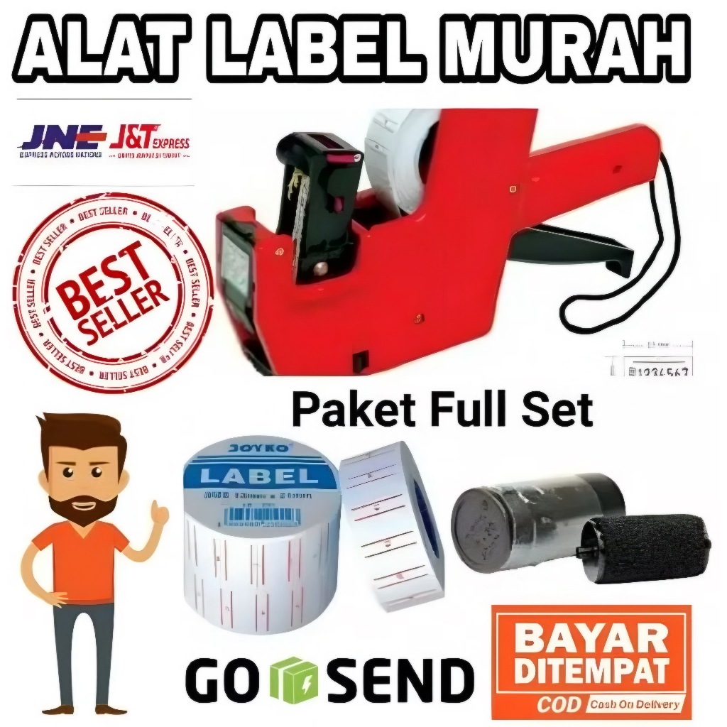 1 SET ALAT Label Harga joyko - PAKET KOMPLIT ALAT LABEL JOYKO