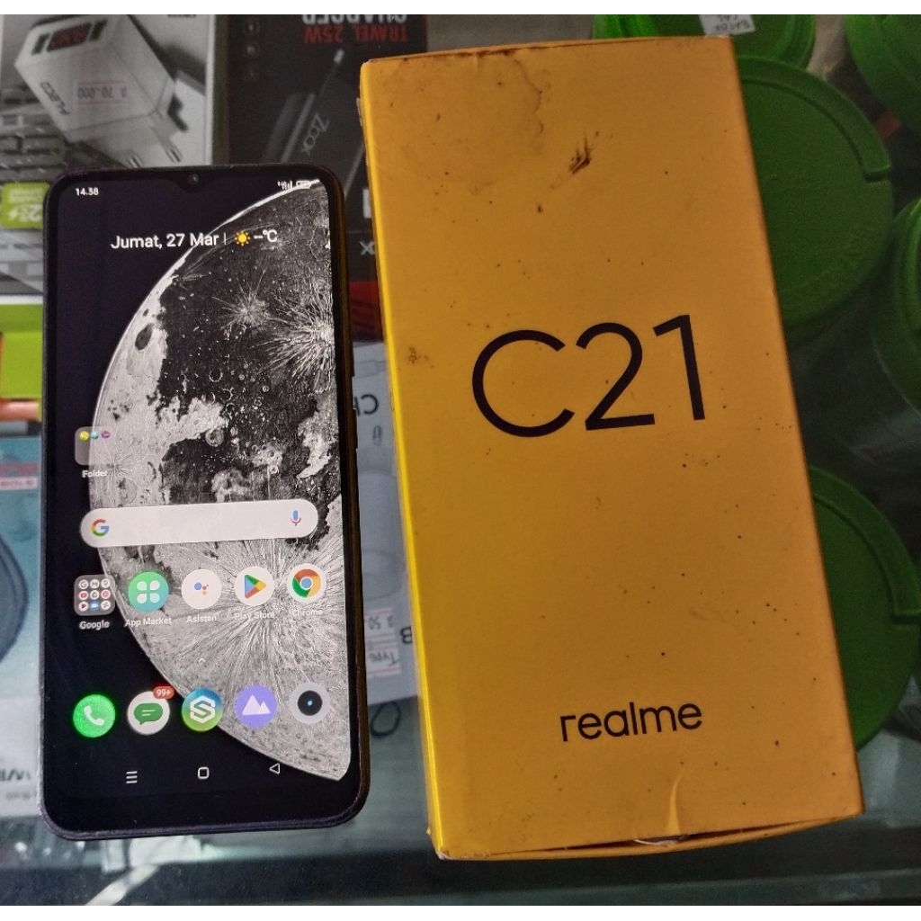 Hp bekas second realme c21 ram 4/64
