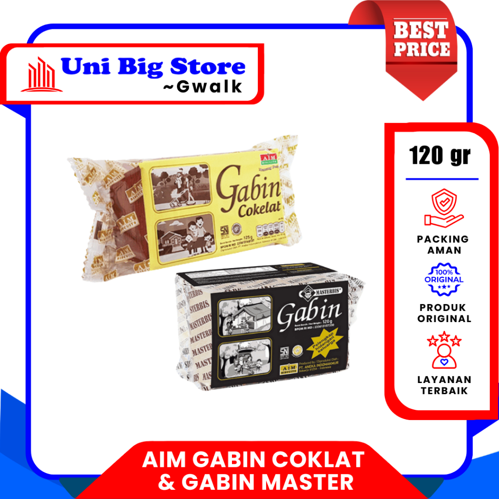 AIM GABIN COKLAT MASTERBIS GABIN MASTER  ~120GR