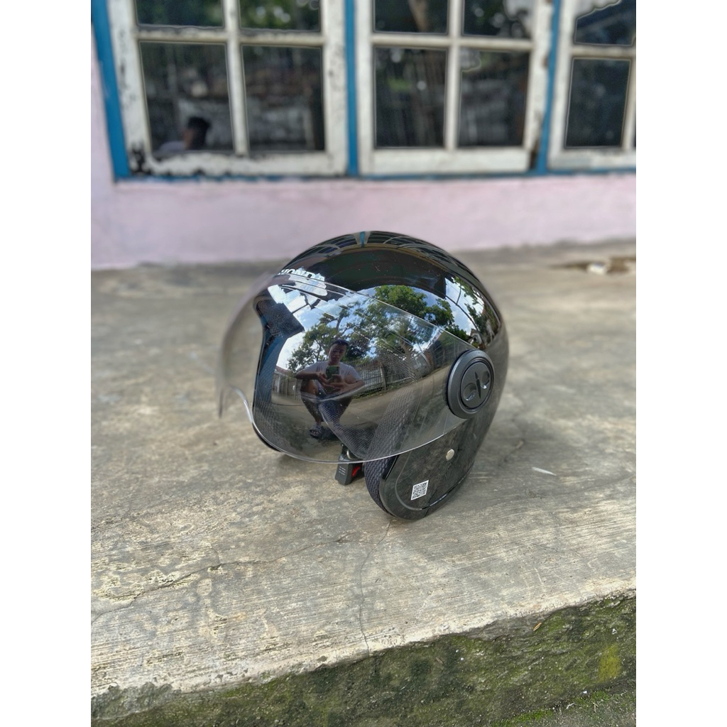 HELM SCOOPY (HITAM) ORIGINAL BARU