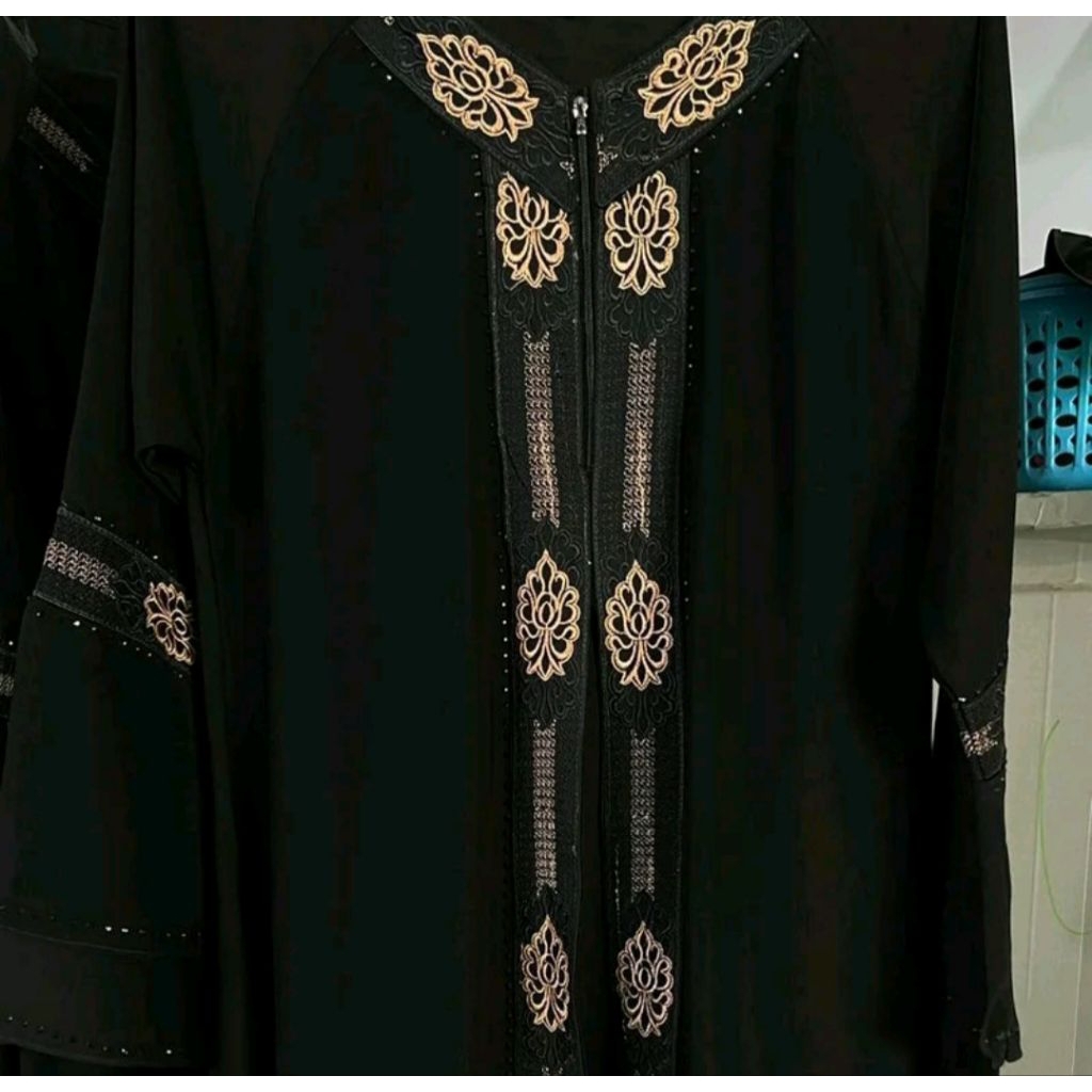 Abaya Hareer Gold Ekslusif Khas Saudi Arabia Lembut