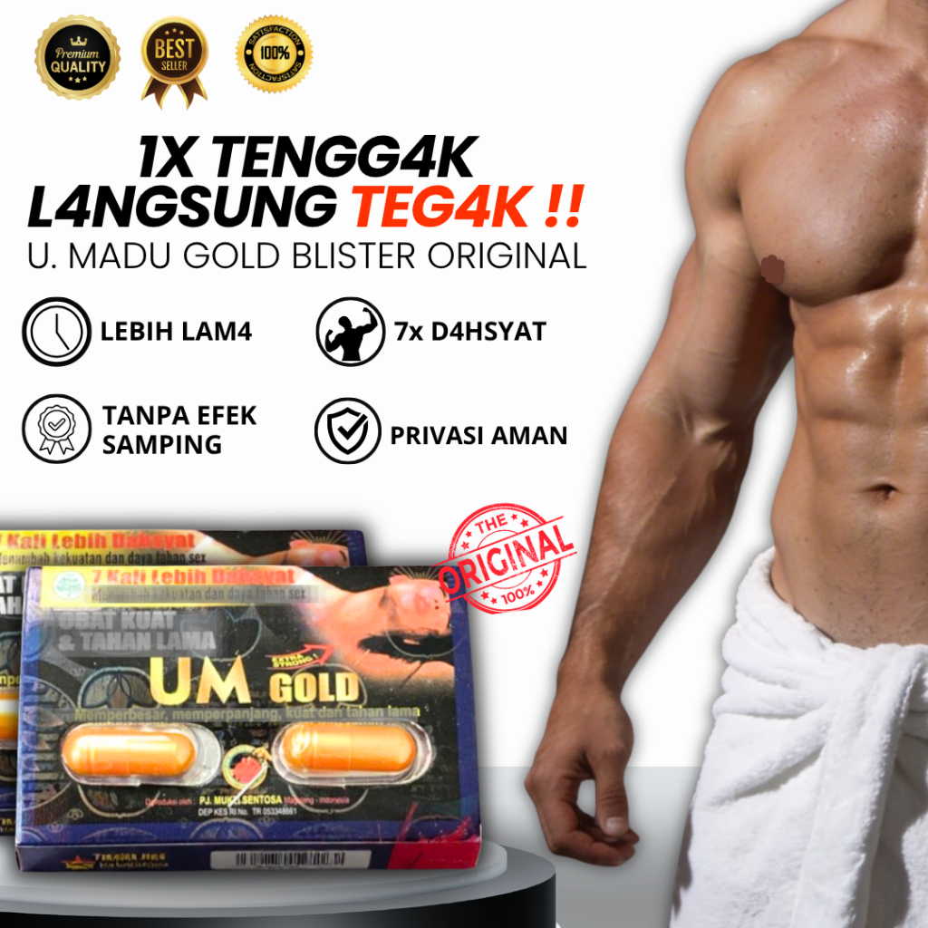 UM GOLD BLISTER ORIGINAL 100% - JAMU URAT MADU UM GOLD KAPSUL ORIGINAL | HERBAL URAT MADU BLISTER