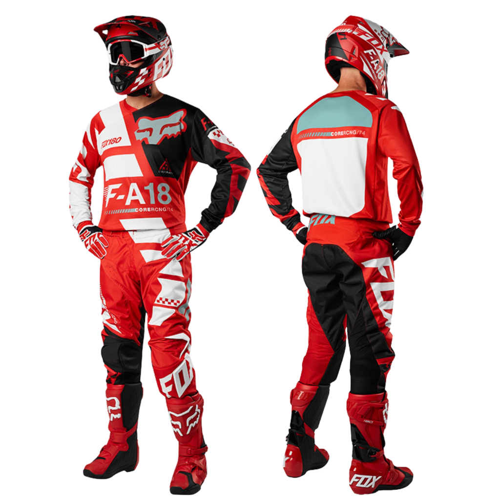 FOX 180 SAYAK RED JERSEY SET – Original Fox Racing