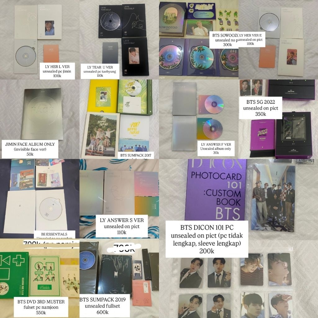 ALBUM DVD OFFICIAL BTS UNSEALED MURAH