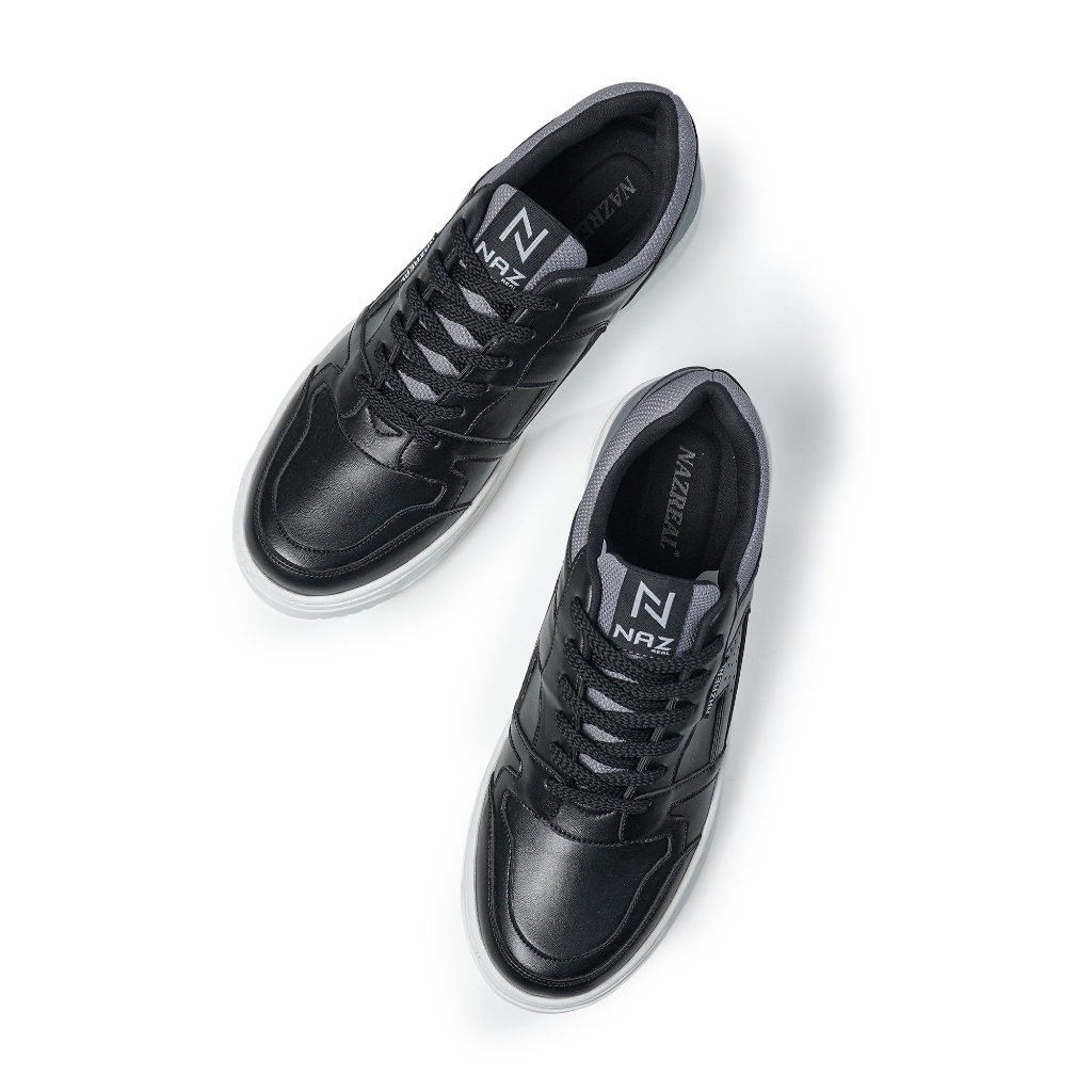 NAZREAL FOOTWEAR - Sepatu Sneakers Casual Pria Terbaru Fendi Black Grey