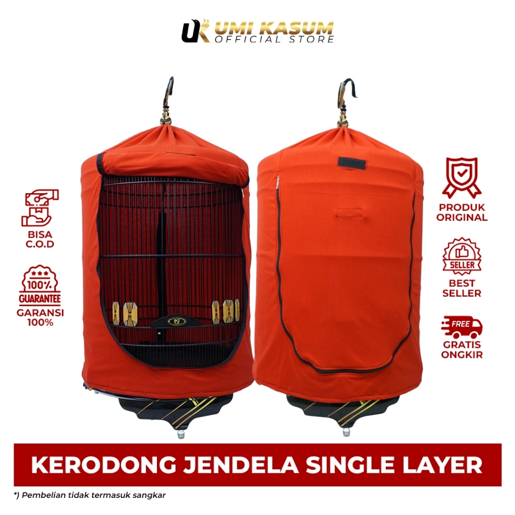 Kerodong Jendela Double Layer Polos Sangkar Burung Murai No 1 Murai No 2 Praktis By Umi Kasum | Krod
