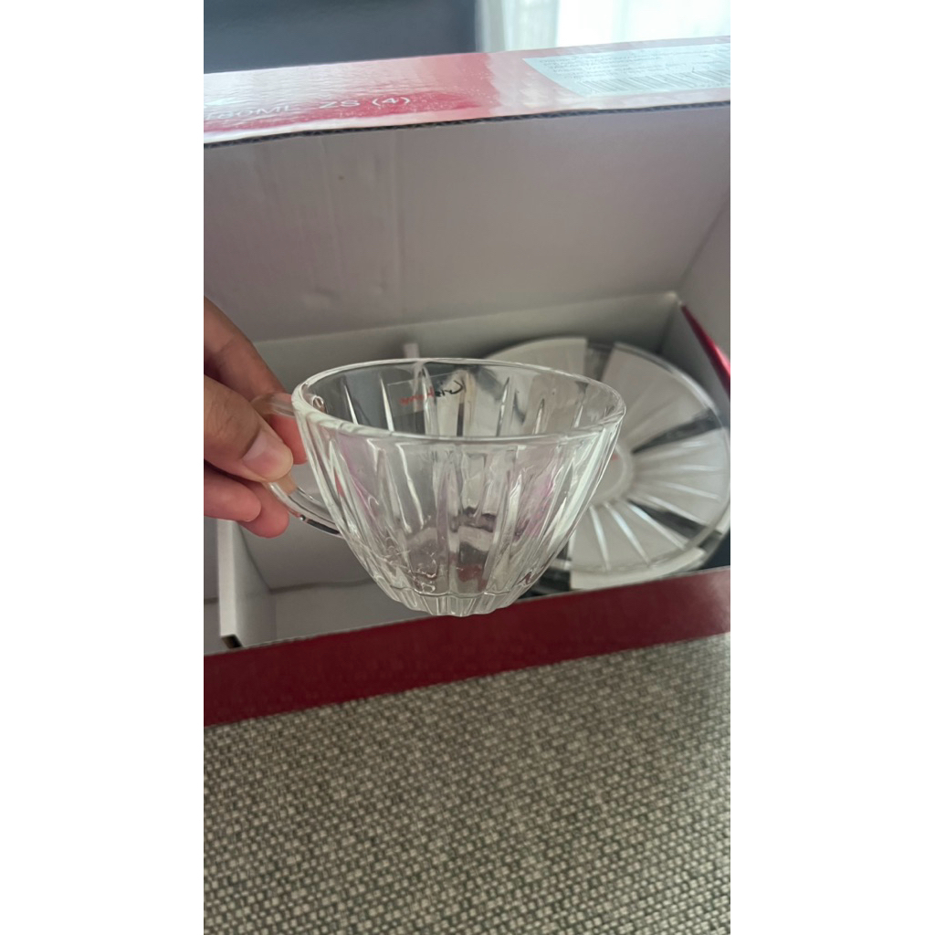 [New] Krishome Cup and saucer - cuma ada 2 set