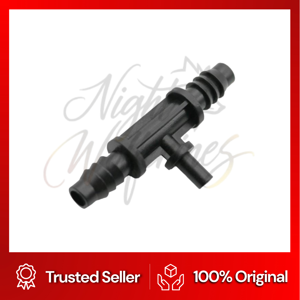 Konektor Tee 11Mm Ke Nozzle / Sambungan Selang Pe 11 Mm Ke Sprayer