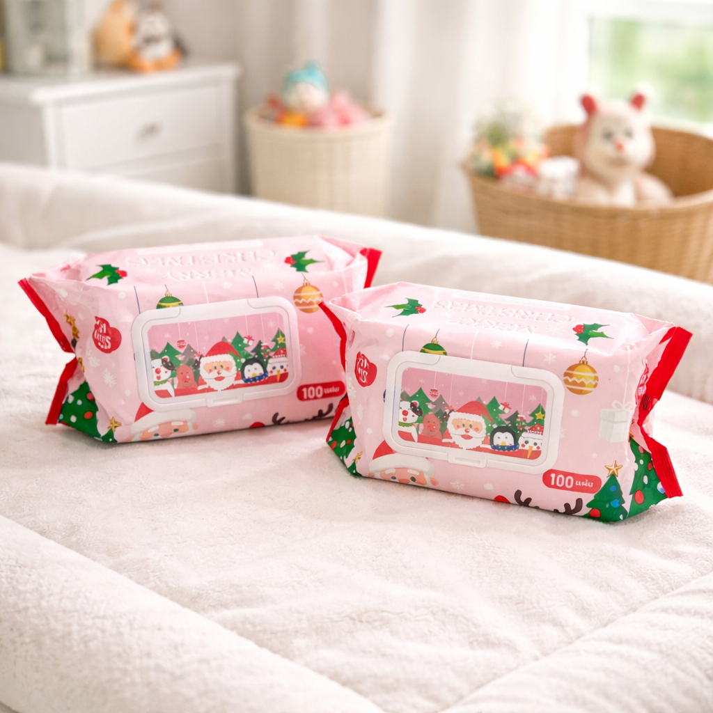 TISU SEGAR 2PCS Tissue Basah Jumbo Isi 100Sheet Dengan Penutup Flip Top Bahan Lembut & Aman untuk Ku