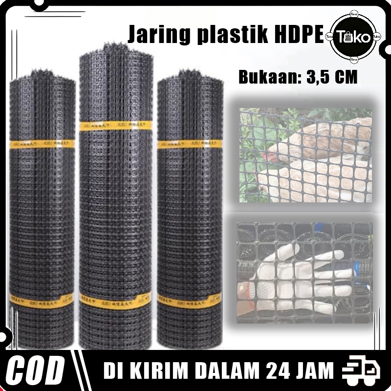 TOKO - Lebar: 1M. Jaring plastik HDPE-Jaring plastik multifungsi