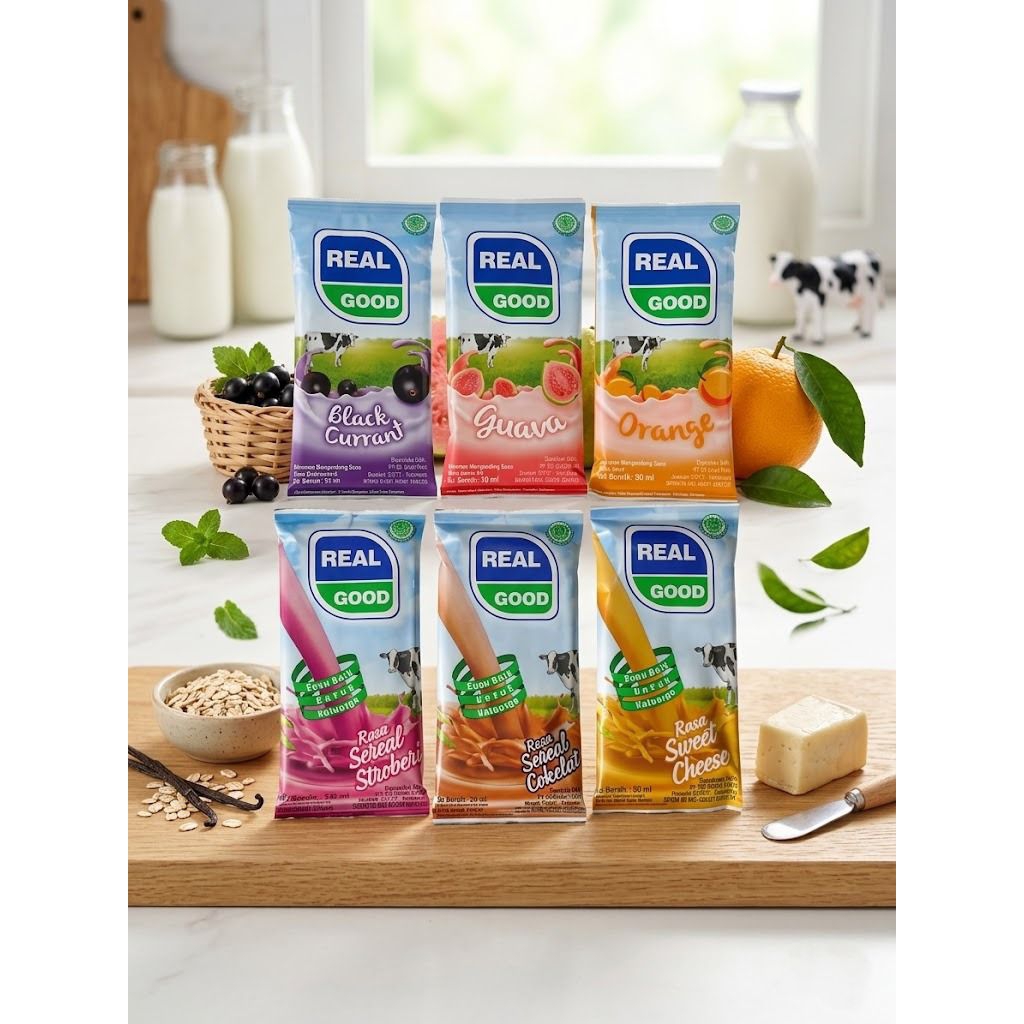 Susu Real Good Bantal Aneka Rasa Isi 10 pcs @50 ML