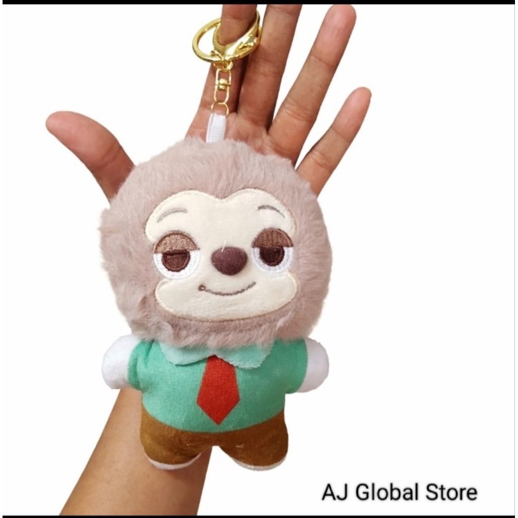 gantungan kunci boneka lucu zootopia/keychain boneka zootopia/ganci boneka karakter zootopia