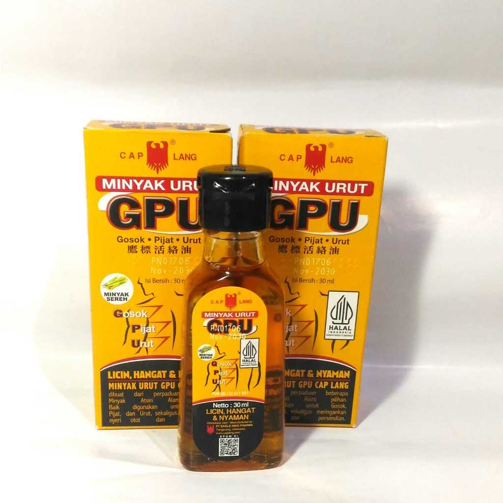 LEBIH MURAH!! MINYAK URUT GPU 30ml