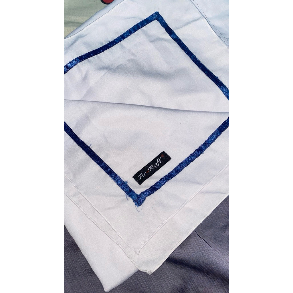 [Preloved] Kerudung Hijab Segi Empat Perawat Bidan Nakes List Navy