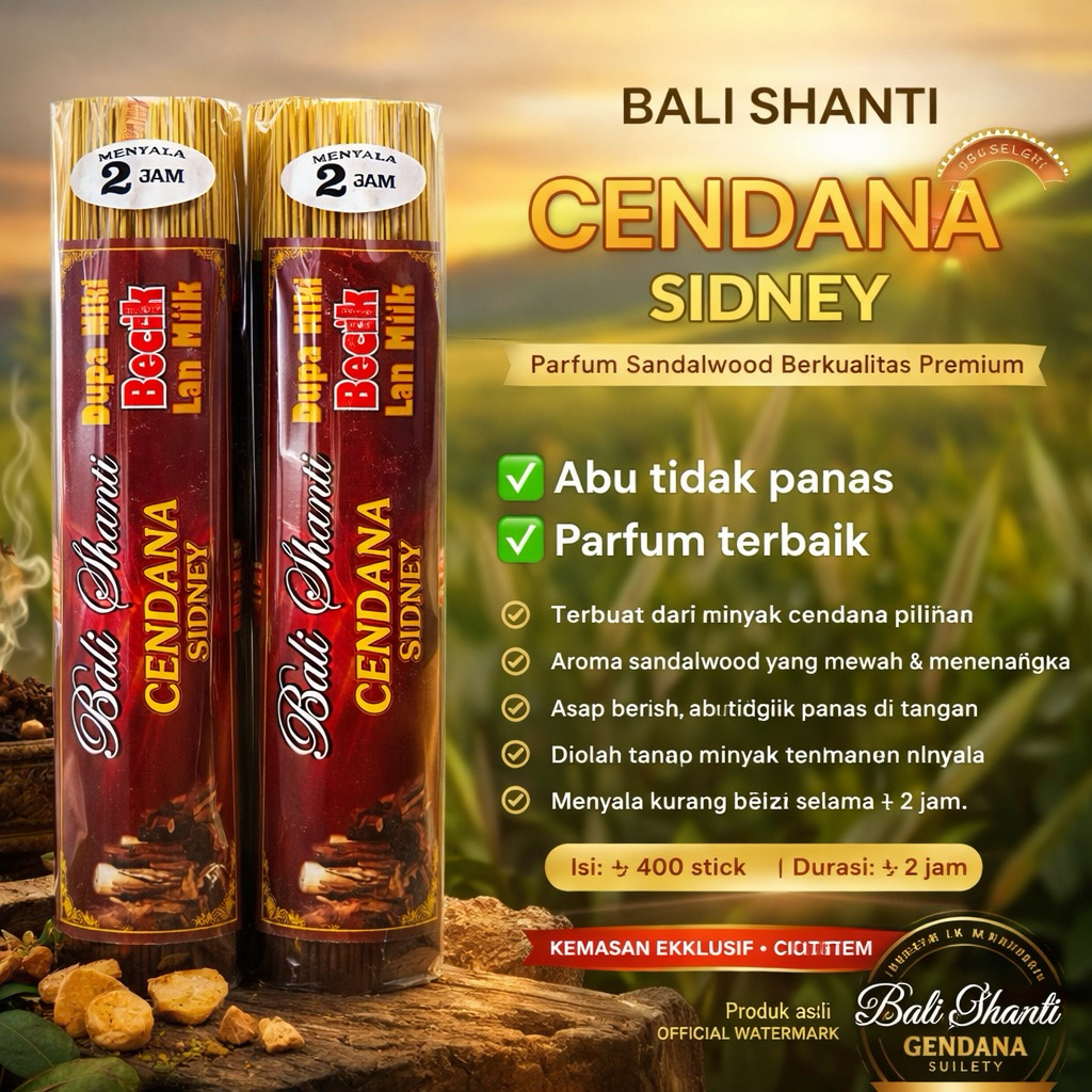 Dupa BALI SHANTI 1kg | CENDANA SIDNEY