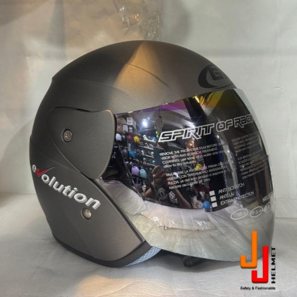 Helm GM Evo Solid / Polos (Matt / Doft) (100% Original GM)