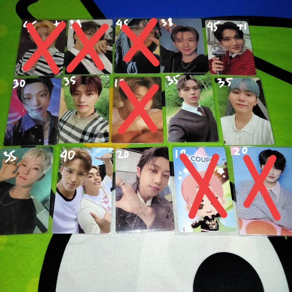 photocard pc scoups jeonghan joshua seungkwan vernon dino cxm carzone soco burstday puzzle tc its ca