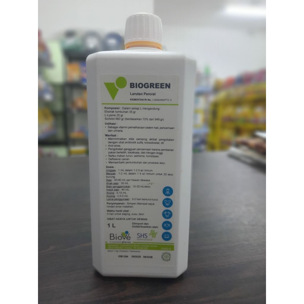 BIOGREEN 1 LITER Expired 2028