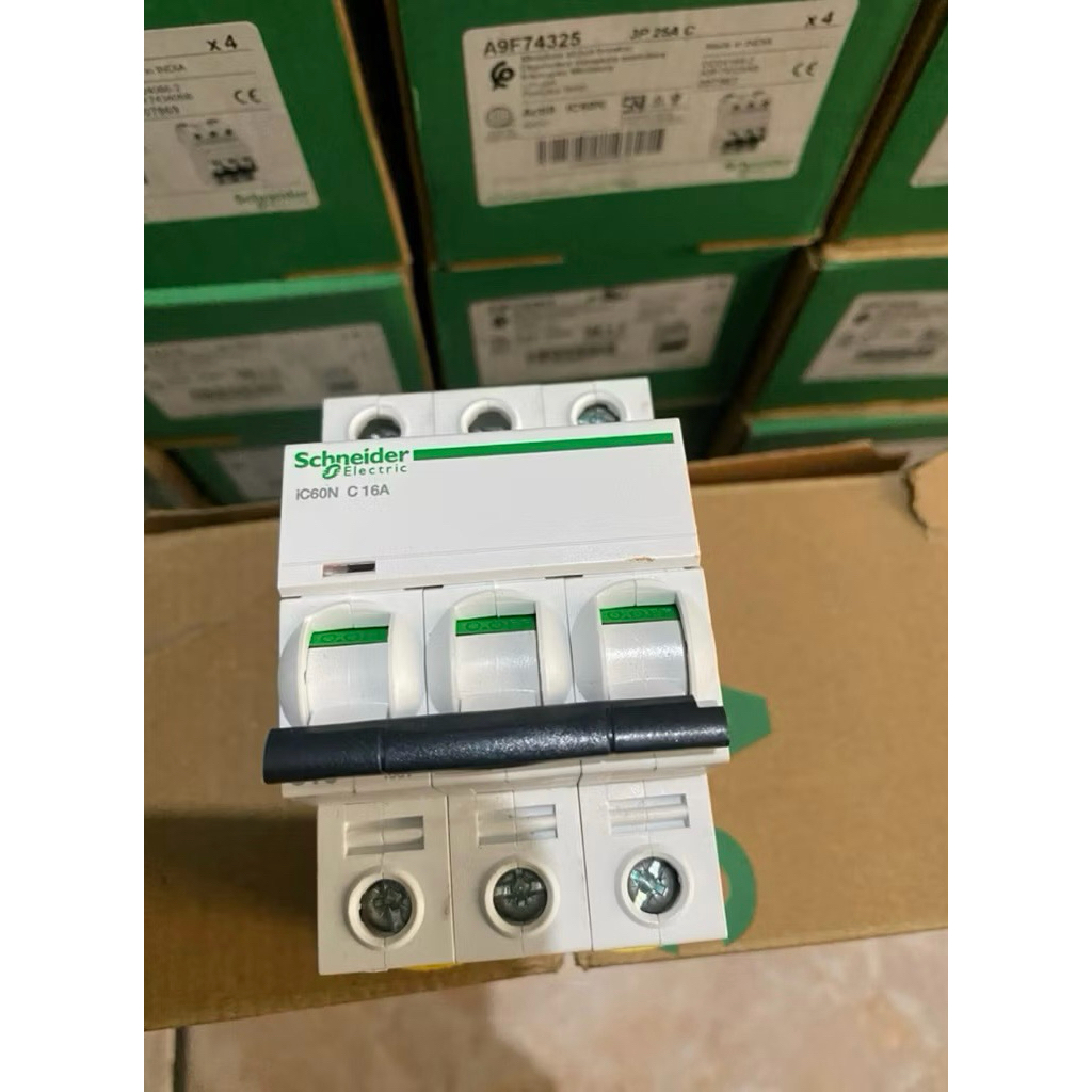 MCB IC60N 16A 3phas ORIGINAL SCHNEIDER BARU GRESS 1000%