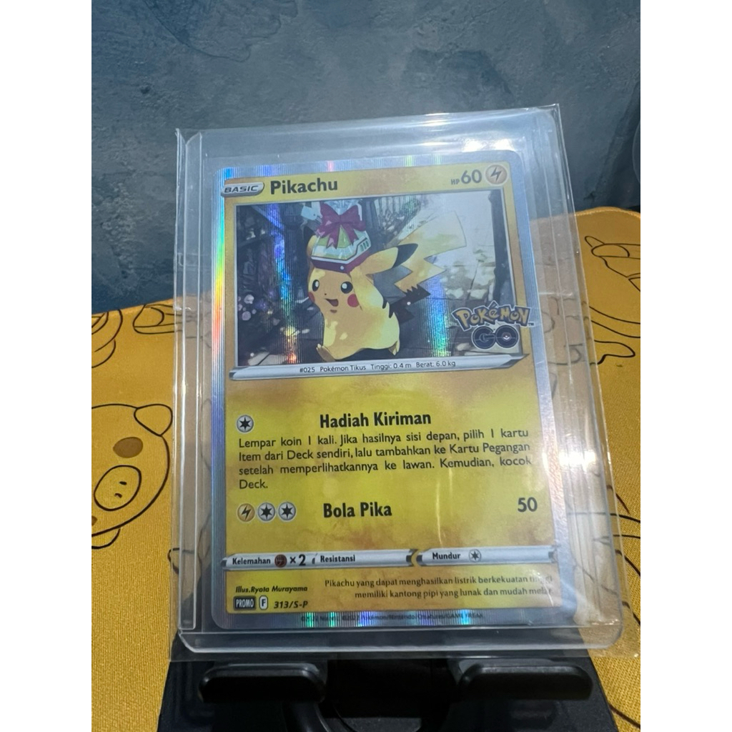 Pikachu Holo Promo Pokemon Go 313/S-P Pokemon Indonesia