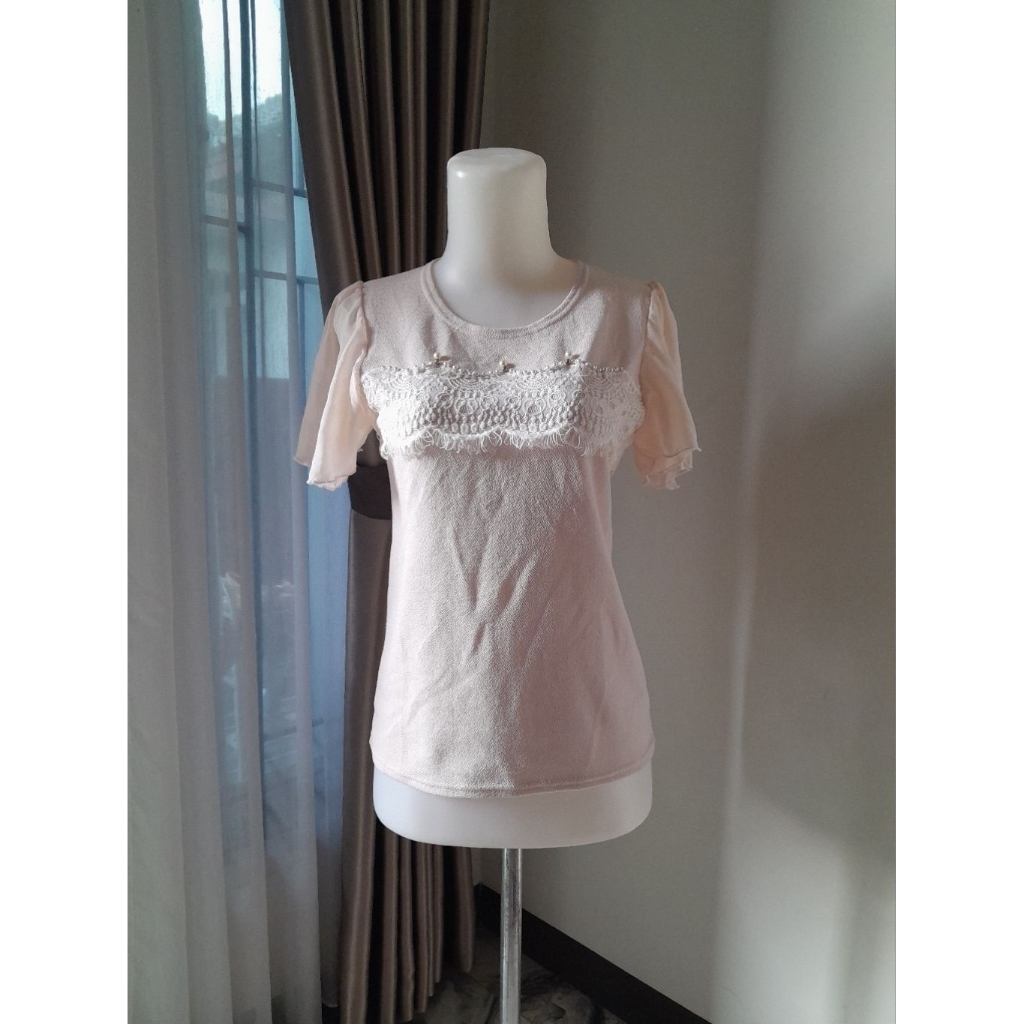 Blouse Mix Brukat, Blouse Kawaii