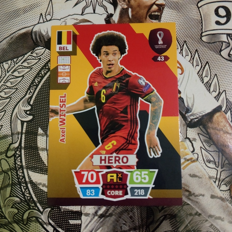 Kartu Bola Axel Witsel Belgia 2022 Panini Adrenalyn XL World Cup Qatar Card