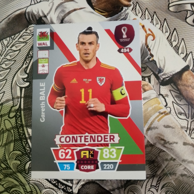 Kartu Bola Bale Wales 2022 Panini Adrenalyn XL World Cup Qatar Card