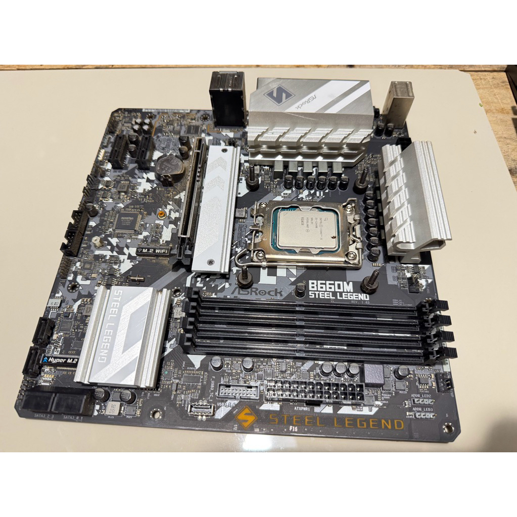 MOTHERBOARD ASSROCK B660 STEEL LEGEND GEN12 + PROCESSOR INTEL CORE I5 GEN12 12400F