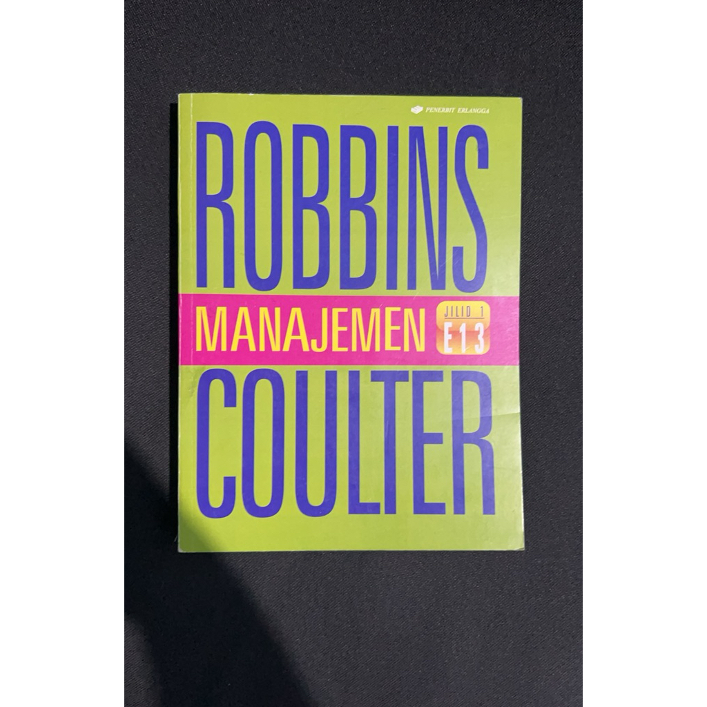 Manajemen Robbins Coulter Edisi 13 Jilid 1