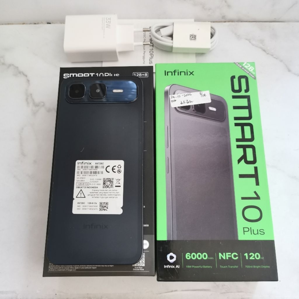 Infinix Smart 10 Plus NFC ram 8GB 128GB Bekas - Garansi Resmi second