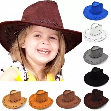 Cod topi koboi anak / costume cowboy ranch hat scarf bandana | cowboy hat adult | topi koboi Anak da