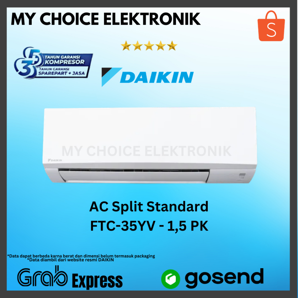 DAIKIN AC FTC-35YV | FTC 35 YV | FTC35YV - 1,5 PK