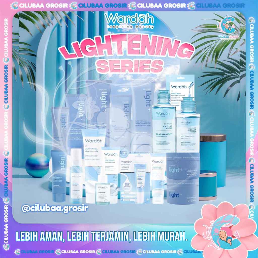 Wardah Lightening Series | Day Night Cream | Serum | FaceWash | Toner  Original BPOM