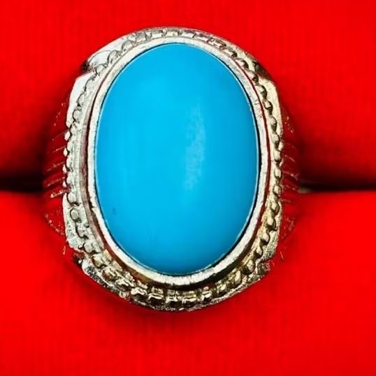 BATU PIRUS BIRU POLOS MEWAH