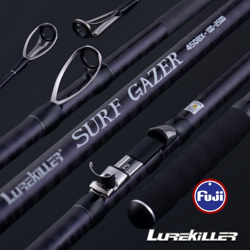 LUREKILLER SURFGAZER 420BX CW 100-300G 420cm FULL FUJI Joran sambung 3 Carbon Lapis X SPIRAL Rock Fi