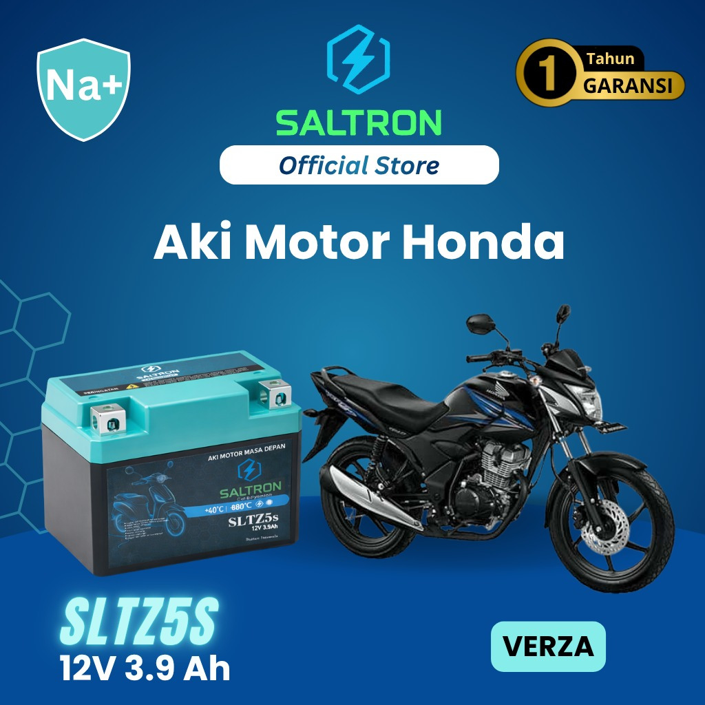 SALTRON BATTERY AKI MOTOR VERZA SLTZ5S AKI KERING 100% ORIGINAL
