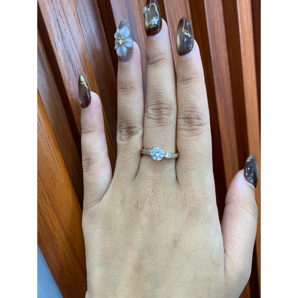 CINCIN XUPING WANITA WARNA ROSE GOLD