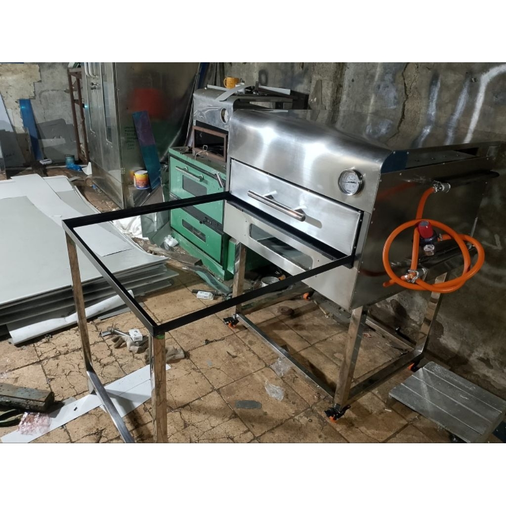 OVEN GAS KHUSUS BUAT KUE LAPIS LEGIT UKURAN 80×80×50cm BAHAN STAINLESS TEBAL,, KUALITAS D JAMIN BAGU