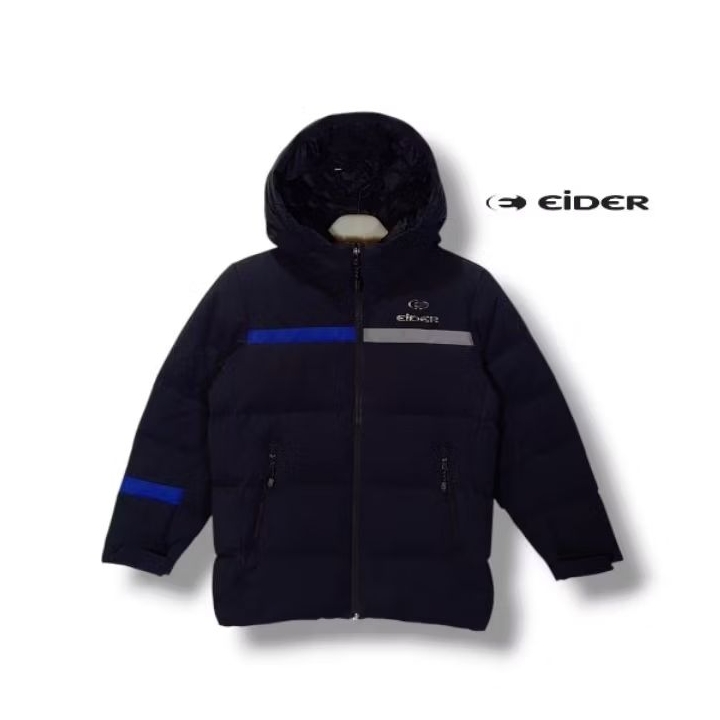 EIDER Kids Winter Down Jacket Size tag 130 fit 7-8 years (P55xL46/LD92)