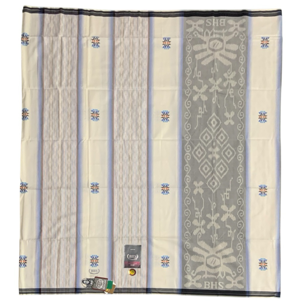 Sarung BHS Excellent Silver Motif E52 SCF Putih