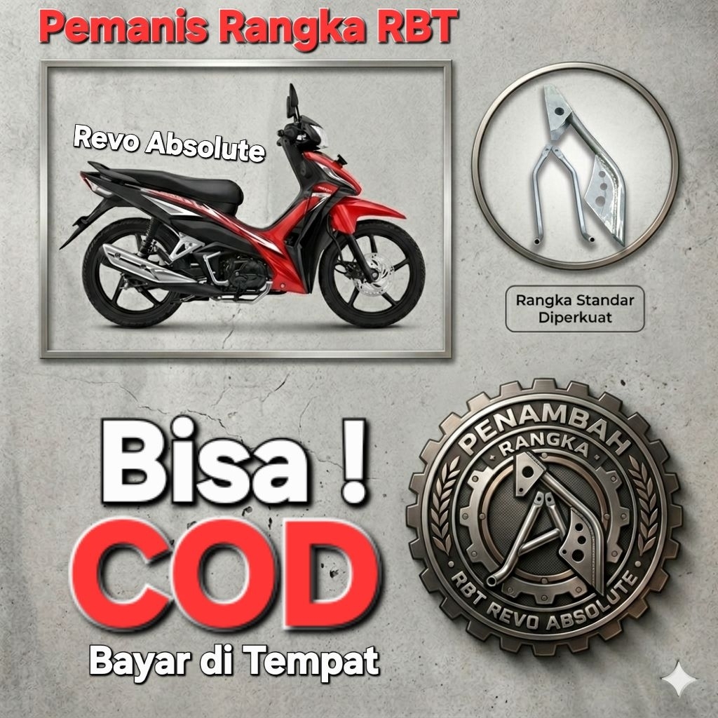Pemanis Penambah Penguat Rangka RBT HONDA REVO Absolute 110