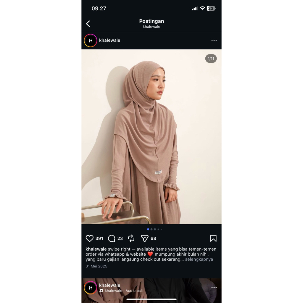 preloved khalewale oneset