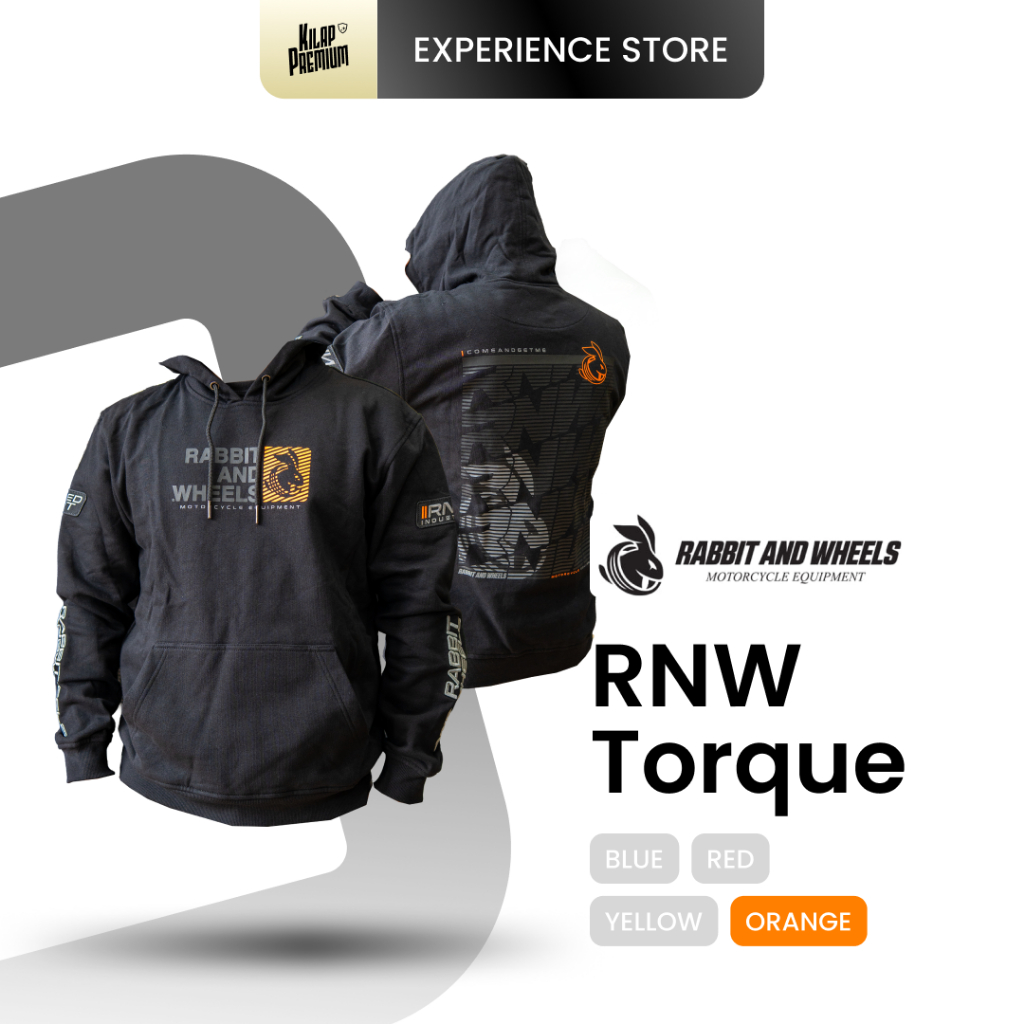 RABBIT AND WHEELS TORQUE ORANGE HOODIE