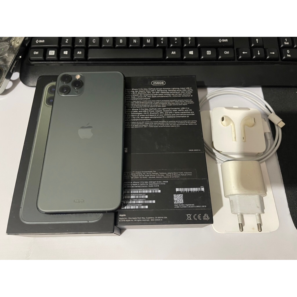 iphone 11 pro max 256GB second ibox fullset ori