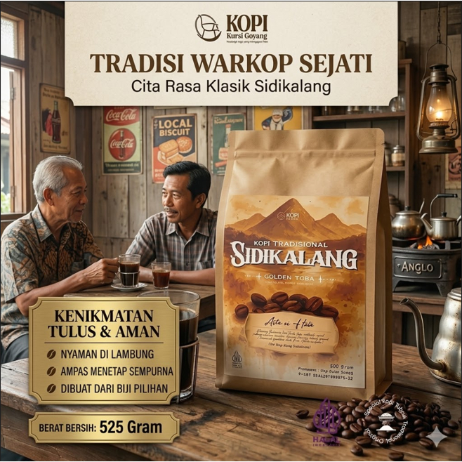 Kopi Sidikalang 525gr Premium | Kopi Hitam Pekat Asli Pilihan Pecinta Kopi