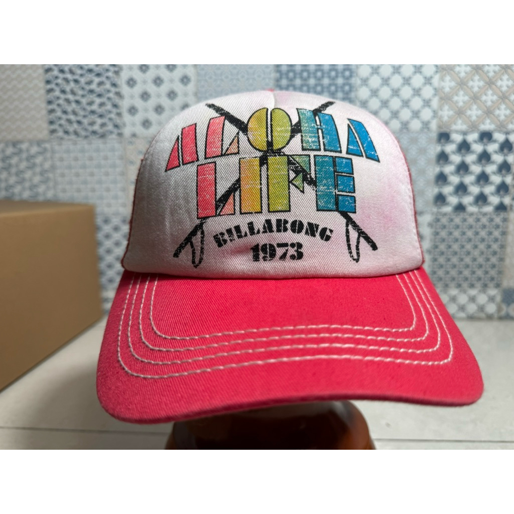 Topi Second Brand Branded Aloha Life Trucker By Billabong Original Full Tag