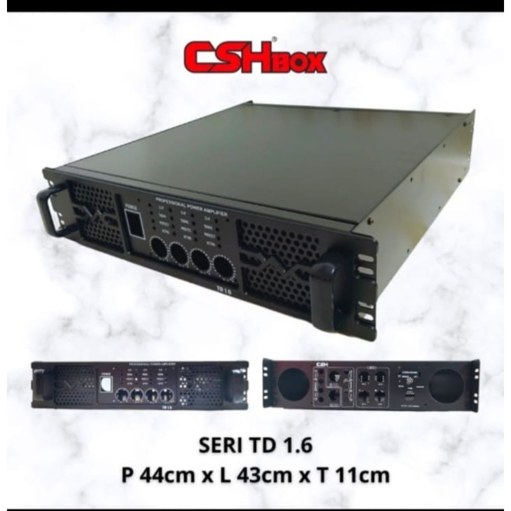 Bok power Amplifier 4 chnl 2u seri TD1,6+ Knop