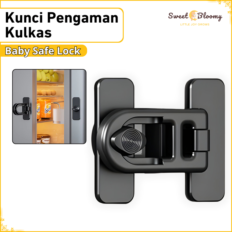 Kunci Kulkas Pengaman Anak Tempel Kunci Lemari Kayu Kunci Kulkas 1 Pintu Magnet Kuat