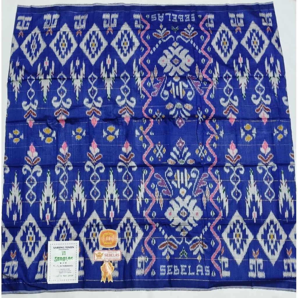 SEBELAS Sarung Tenun Asli Original Motif Menawan Bahan Berkualitas Tinggi Ukuran 115x105 cm Nyaman L